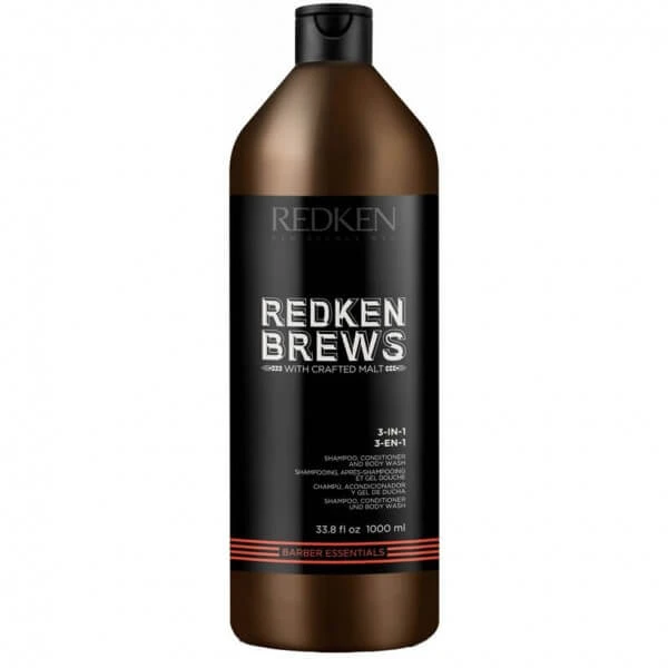 Redken Brews - 3 in 1 Shampoo - 1000ml