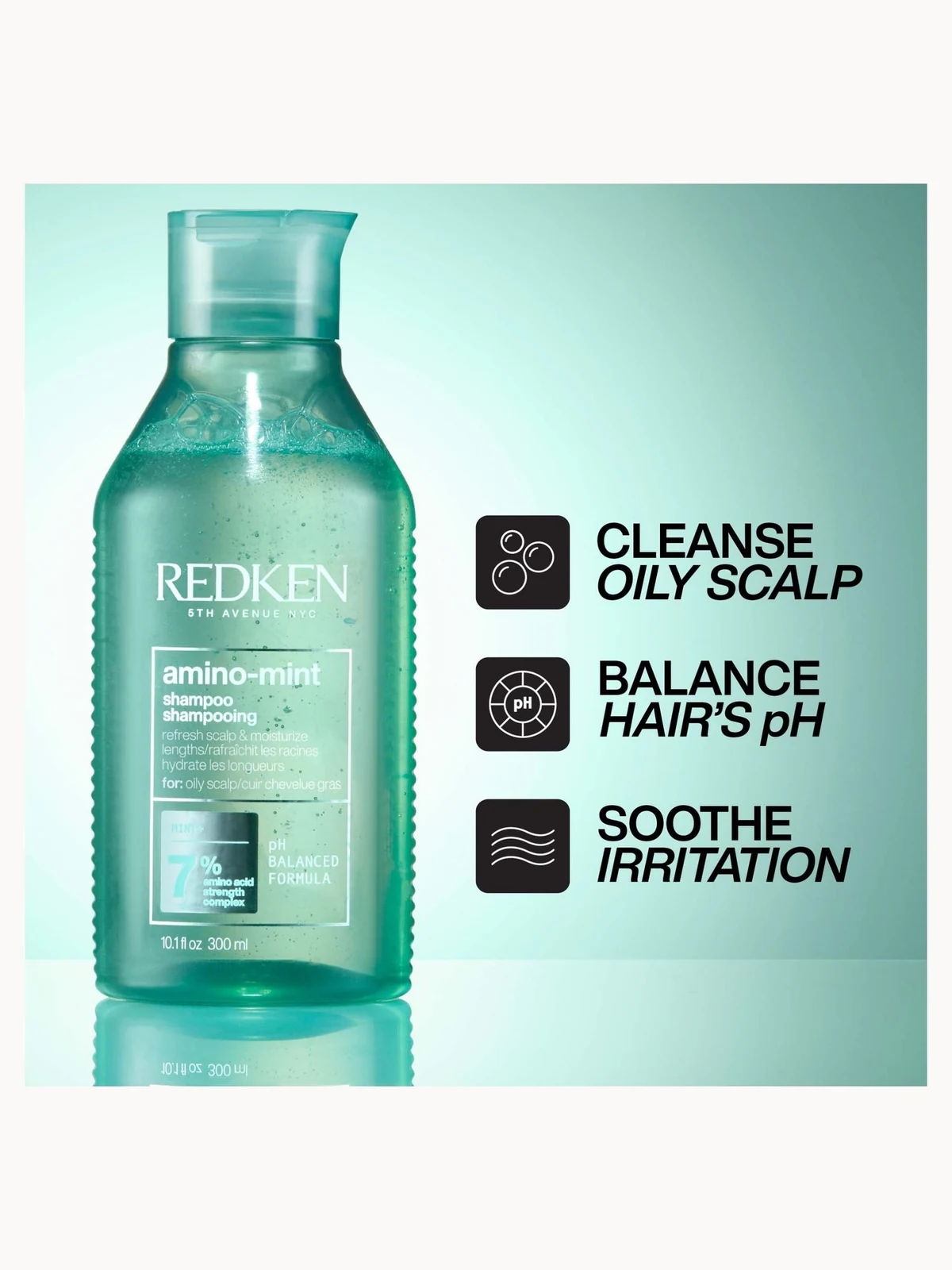 Redken - Amino Mint Shampoo - 300ml verified product benefit and detail image 1