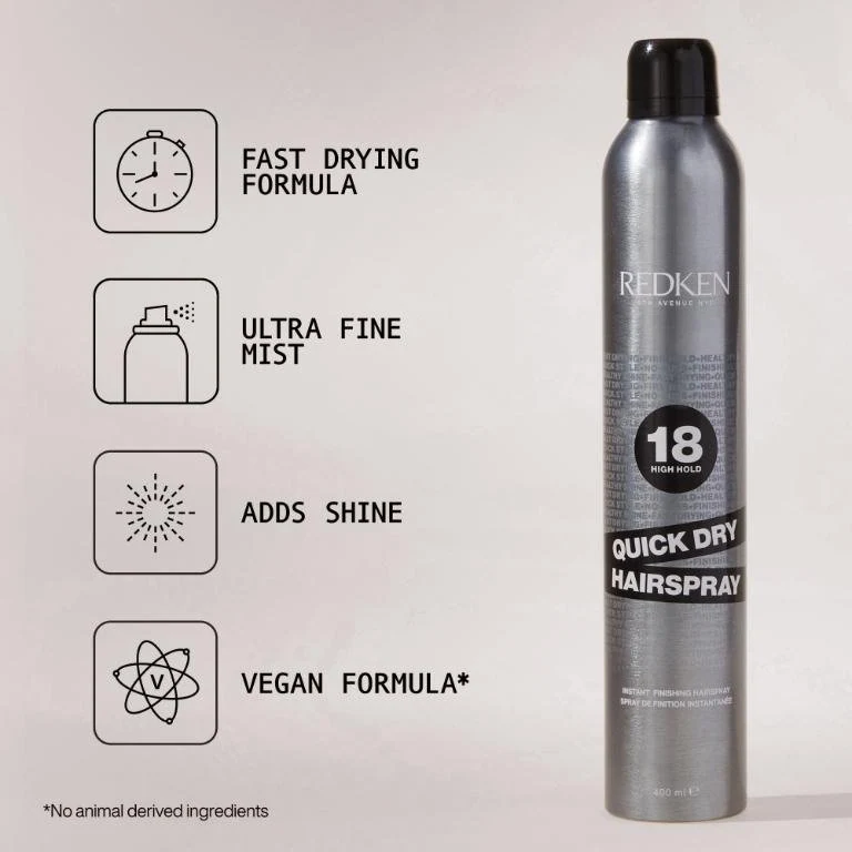 Redken - Hairspray - Quick Dry 18 official product detail and benefit view 2