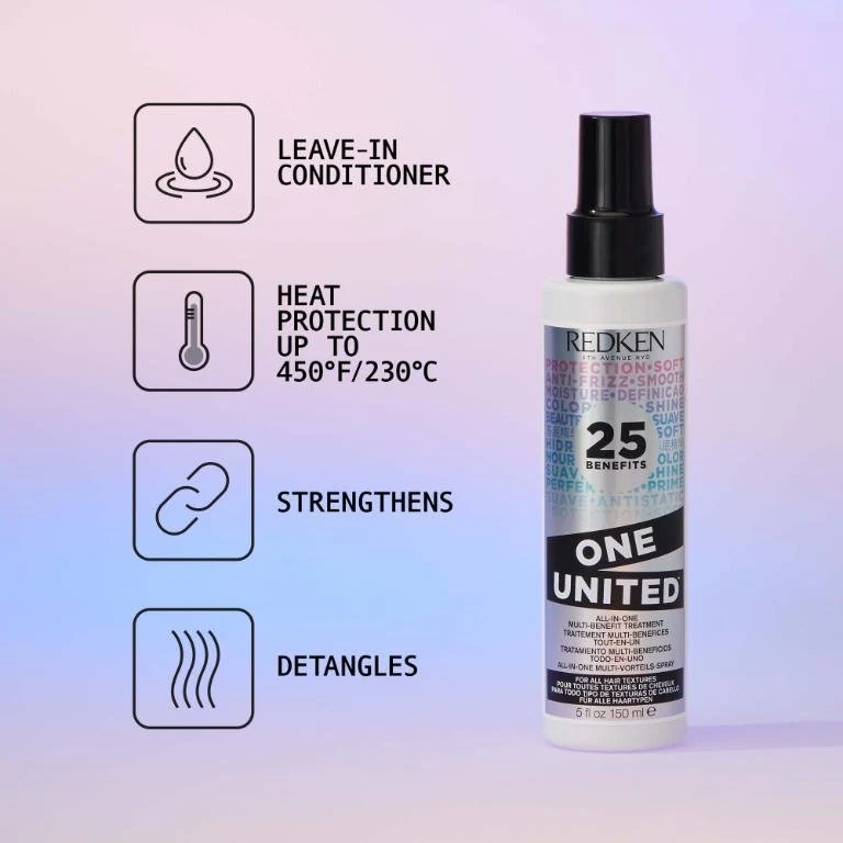 Redken - One United All-In-One Multi Benefit Treatment - 400ml official product detail and benefit view 1