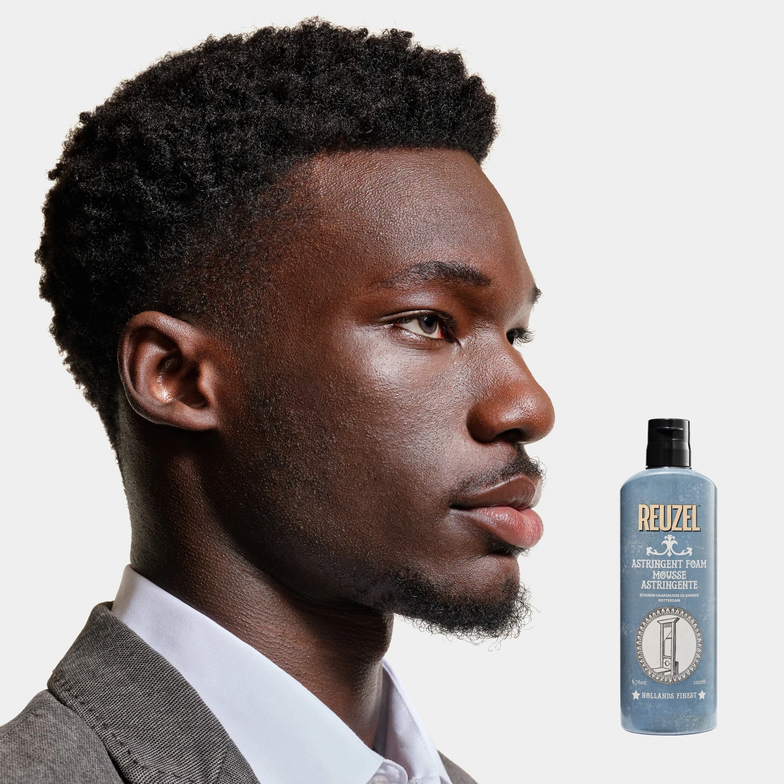 Reuzel Reuzel Astringent Foam USED ON MODEL WITH A CLEANY SHAVED FACE, view 9