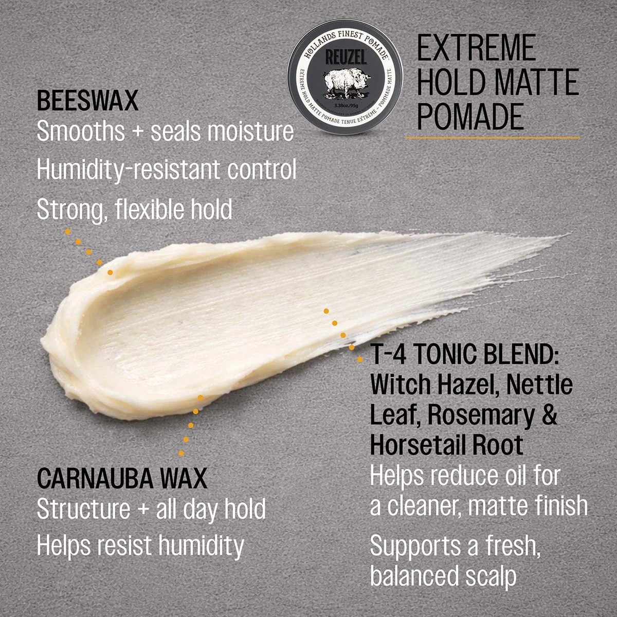 Reuzel - Extreme Hold Matte Pink: Reuzel - Extreme Hold Matte Pink formula benefits and technology, view 3