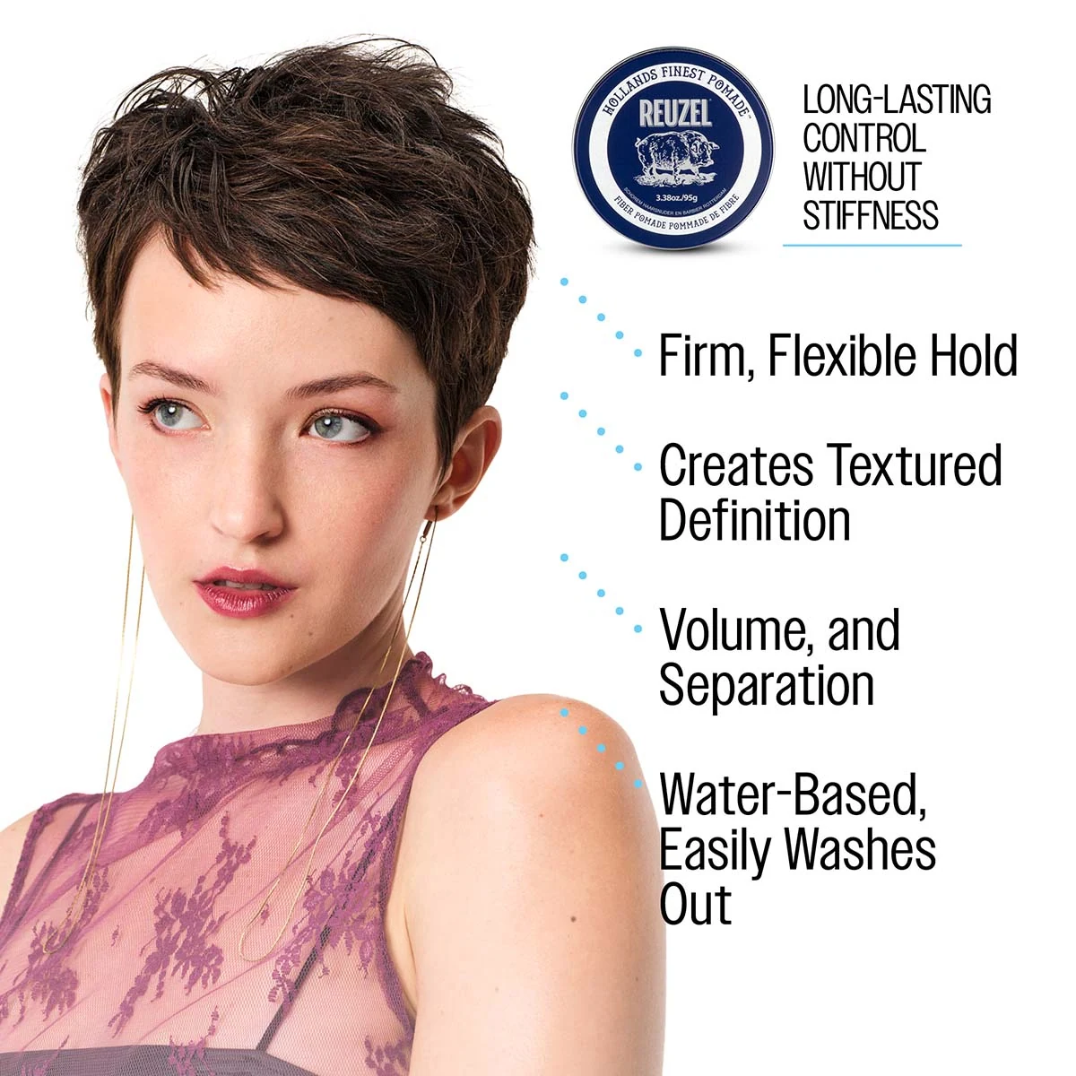 Reuzel Fiber Pomade - 113g product texture and consistency, view 4