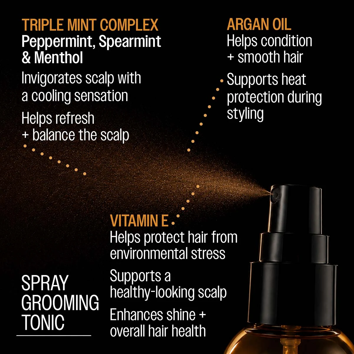 Reuzel Spray Grooming Tonic - 355ml professional styling result and application, view 3