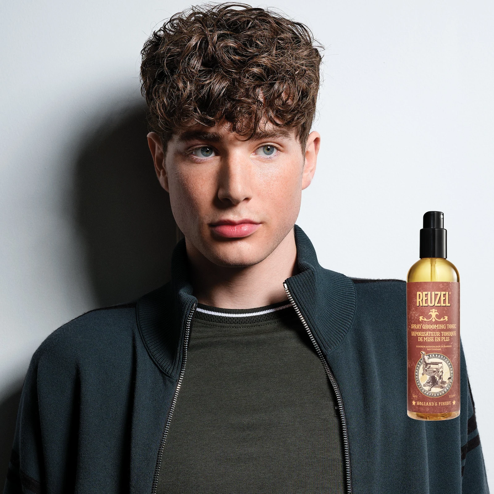 Reuzel Spray Grooming Tonic hair tonic bottle with spray nozzle, designed for styling and refreshing hair., view 7