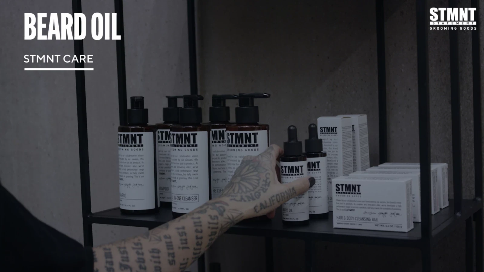 STMNT - Beard Oil - 50ml professional how to and styling result