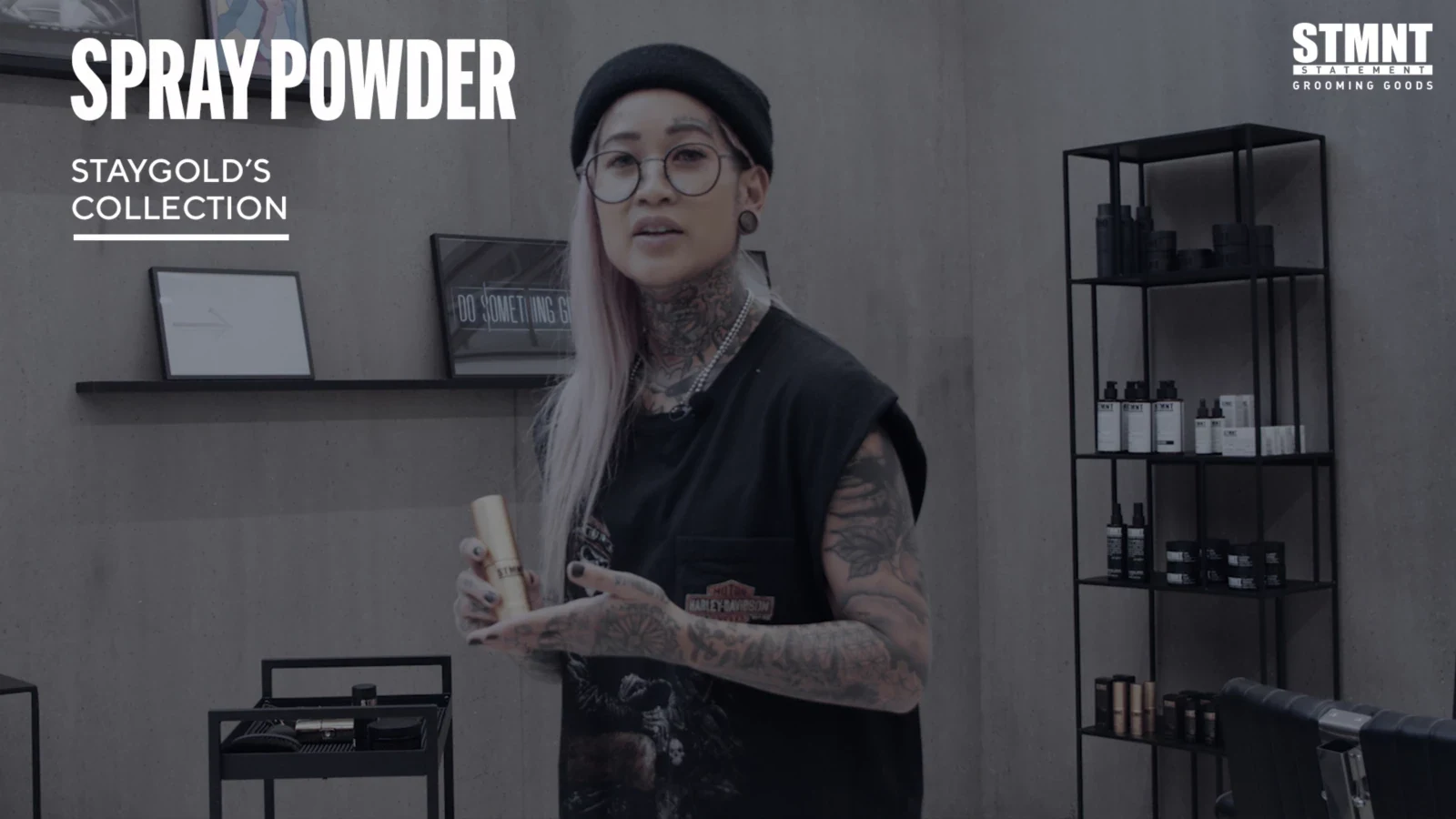 STMNT - Spray Powder Extra Matte Finish professional how to and styling result