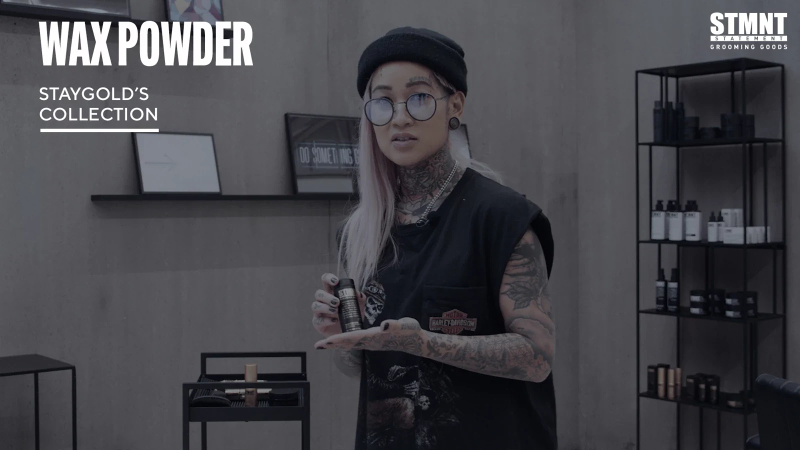 STMNT - Wax Powder Semi-Matte Finish professional how to and styling result