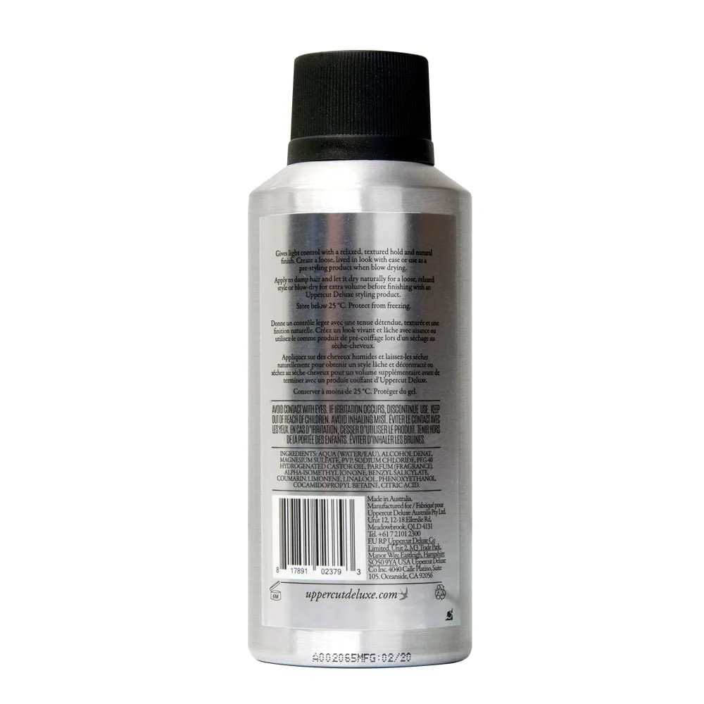 Uppercut Salt Spray packaging detail, view 2