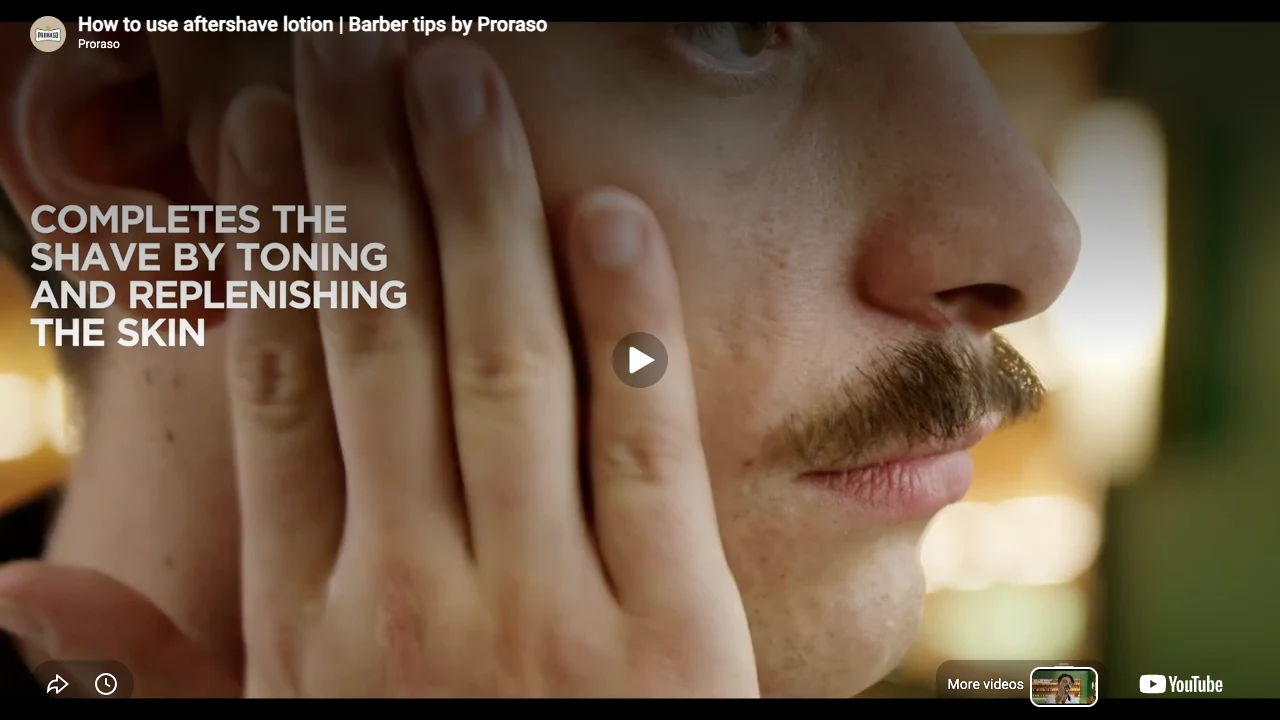 Proraso - After Shave Lotion - Green Refresh - 100ml professional aftershave lotion application tutorial step 5