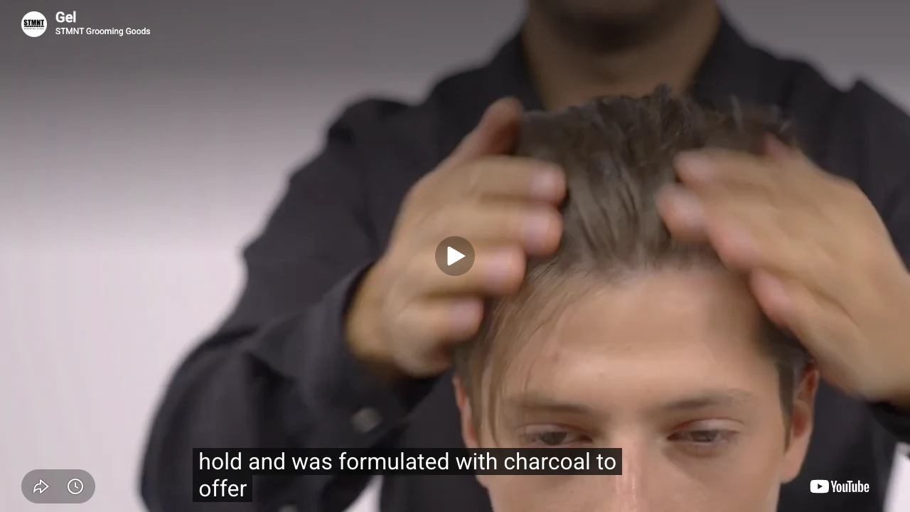 STMNT - Hair Gel - 150ml professional STMNT - Hair Gel - 150ml how to and styling tutorial step 2