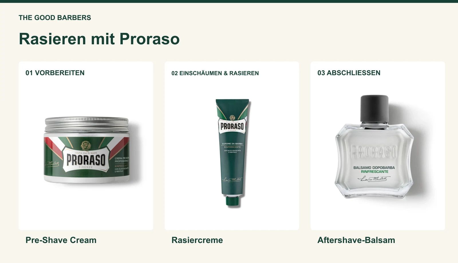 Rasieren mit Proraso: So verwendest du die Produkte