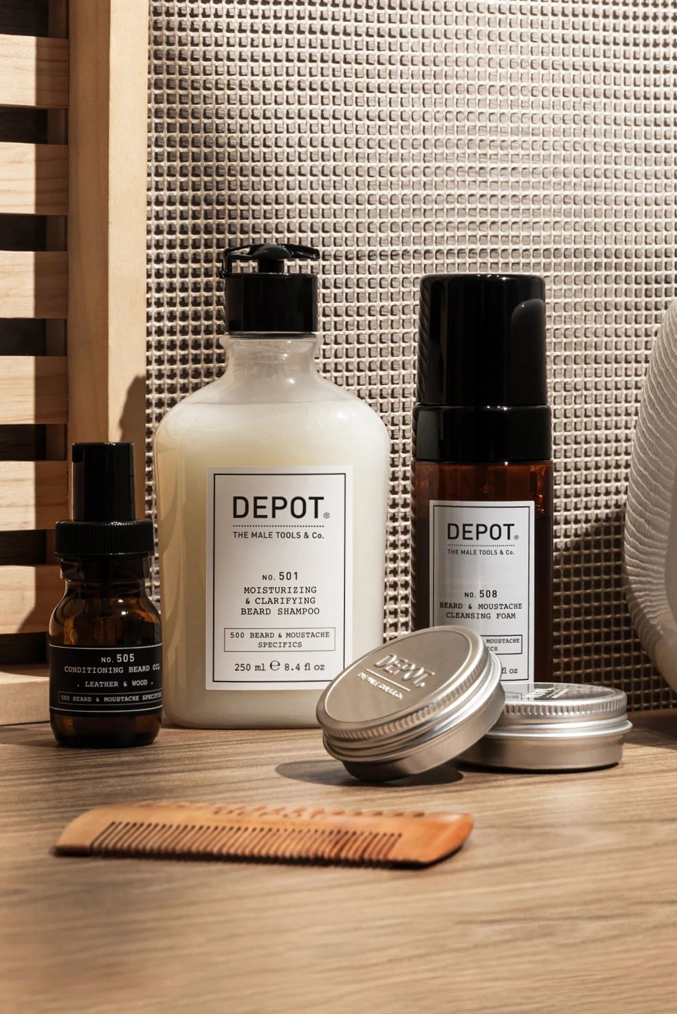 Depot - 508 - Beard & Moustache Cleaning Foam in the official Depot professional grooming collection