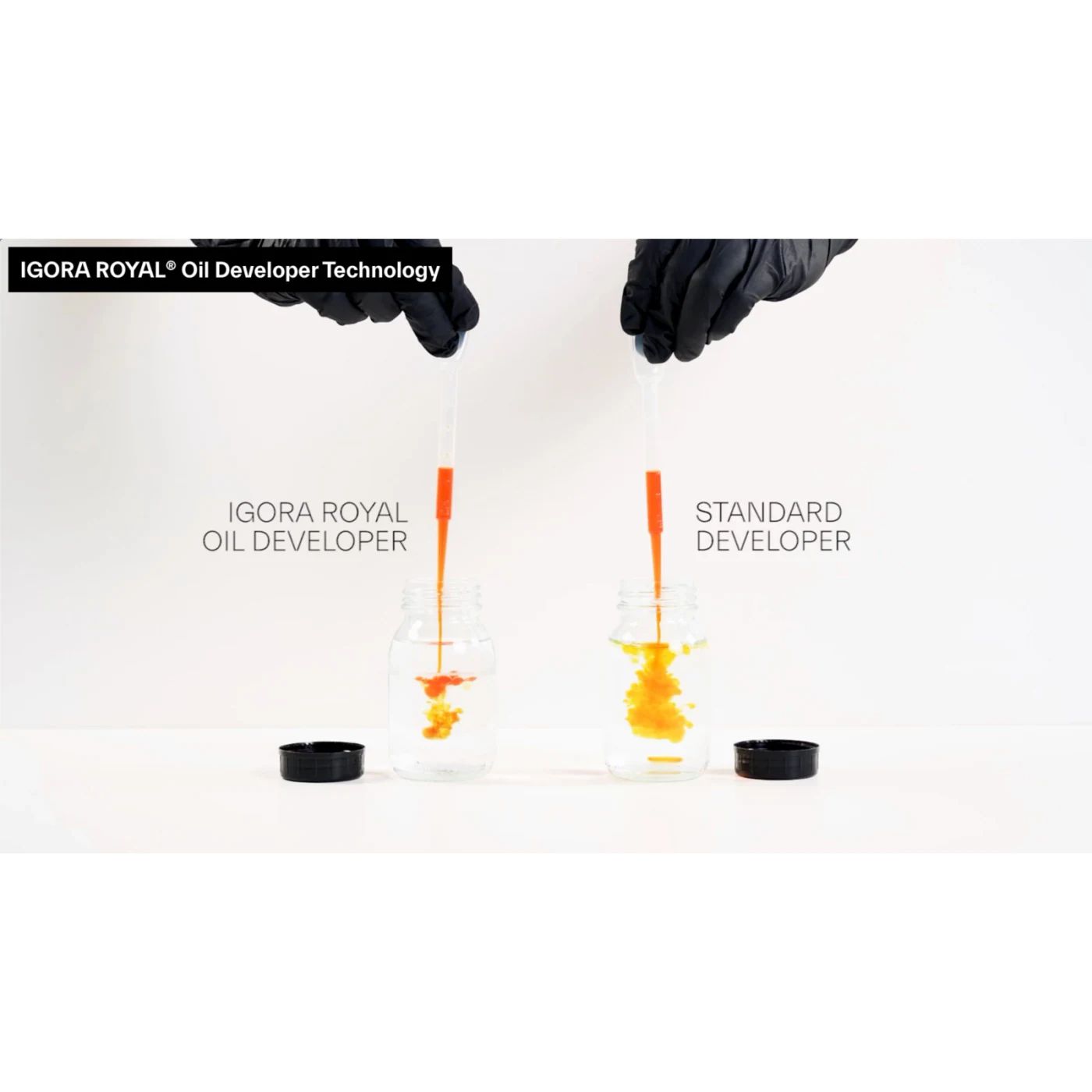 IGORA ROYAL Oil Developer technology comparison with standard developer