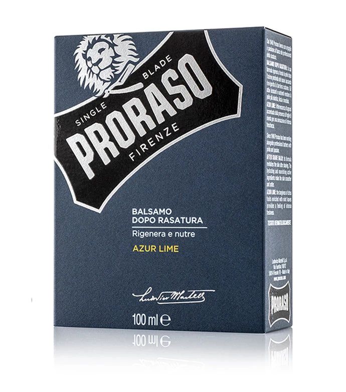 Proraso - After Shave Balm - Azur Lime - 100ml: Proraso - After Shave Balm - Azur Lime - 100ml packaging detail, view 2