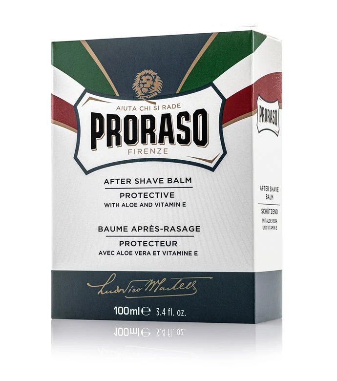 Proraso - After Shave Balm - Blue Protective - 100ml: Proraso - After Shave Balm - Blue Protective - 100ml packaging detail, view 2