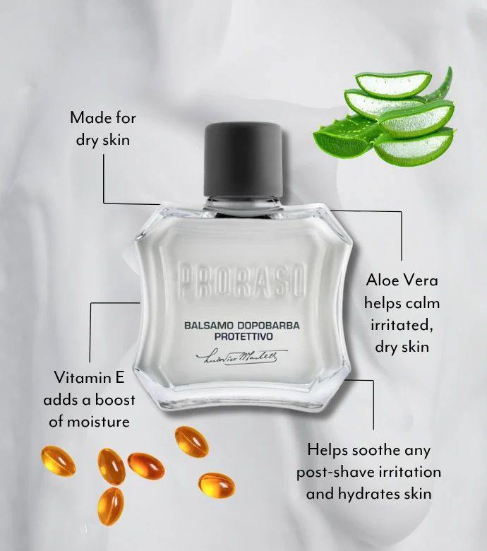 Proraso - After Shave Balm - Blue Protective - 100ml: Proraso - After Shave Balm - Blue Protective - 100ml formula benefits and technology, view 4
