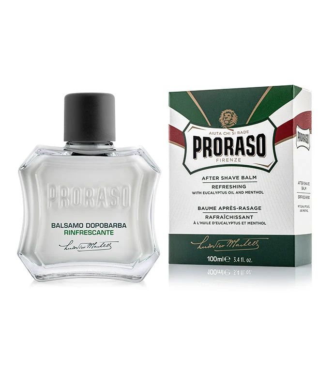Proraso - After Shave Balm - Green Refresh - 100ml: Proraso - After Shave Balm - Green Refresh - 100ml packaging detail, view 2