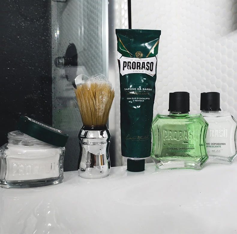 Proraso - After Shave Balm - Green Refresh - 100ml: Proraso - After Shave Balm - Green Refresh - 100ml professional styling result and application, view 6