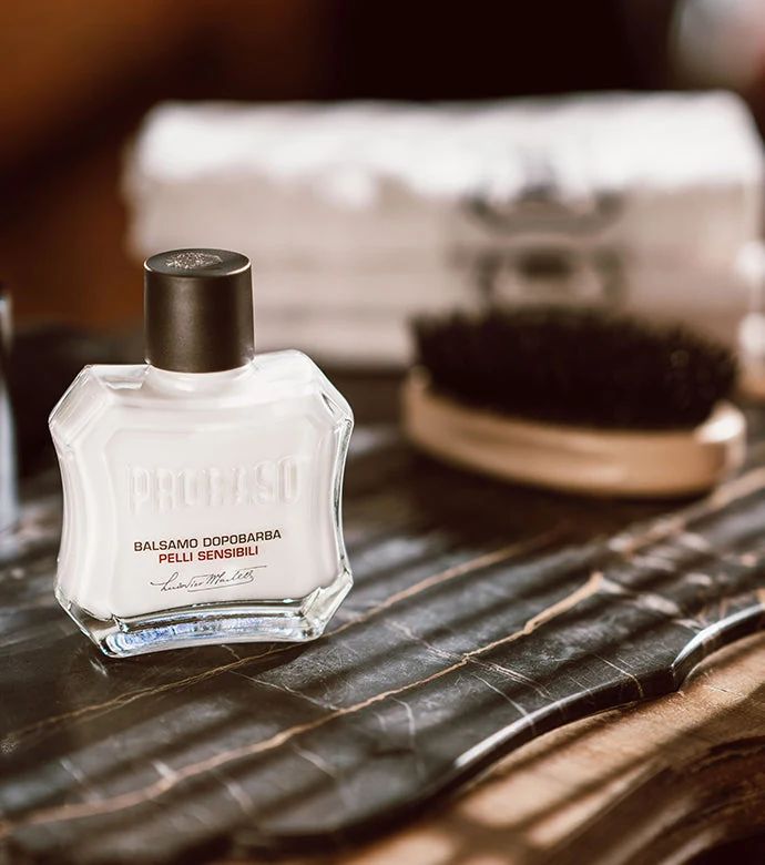 Proraso - After Shave Balm - White Sensitive - 100ml: Proraso - After Shave Balm - White Sensitive - 100ml packaging detail, view 3