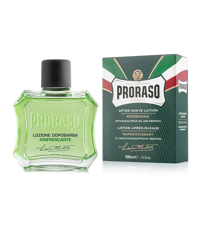 Proraso - After Shave Lotion - Green Refresh - 100ml: Proraso - After Shave Lotion - Green Refresh - 100ml packaging detail, view 2