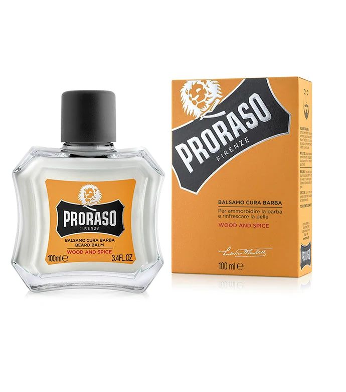 Proraso - Beard Balm - Wood & Spice - 100ml: Proraso - Beard Balm - Wood & Spice - 100ml packaging detail, view 5
