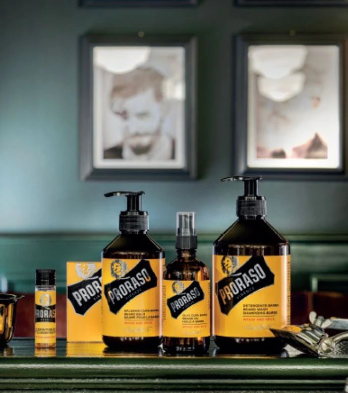Proraso - Beard Balm - Wood & Spice - 300ml: Proraso - Beard Balm - Wood & Spice - 300ml packaging detail
