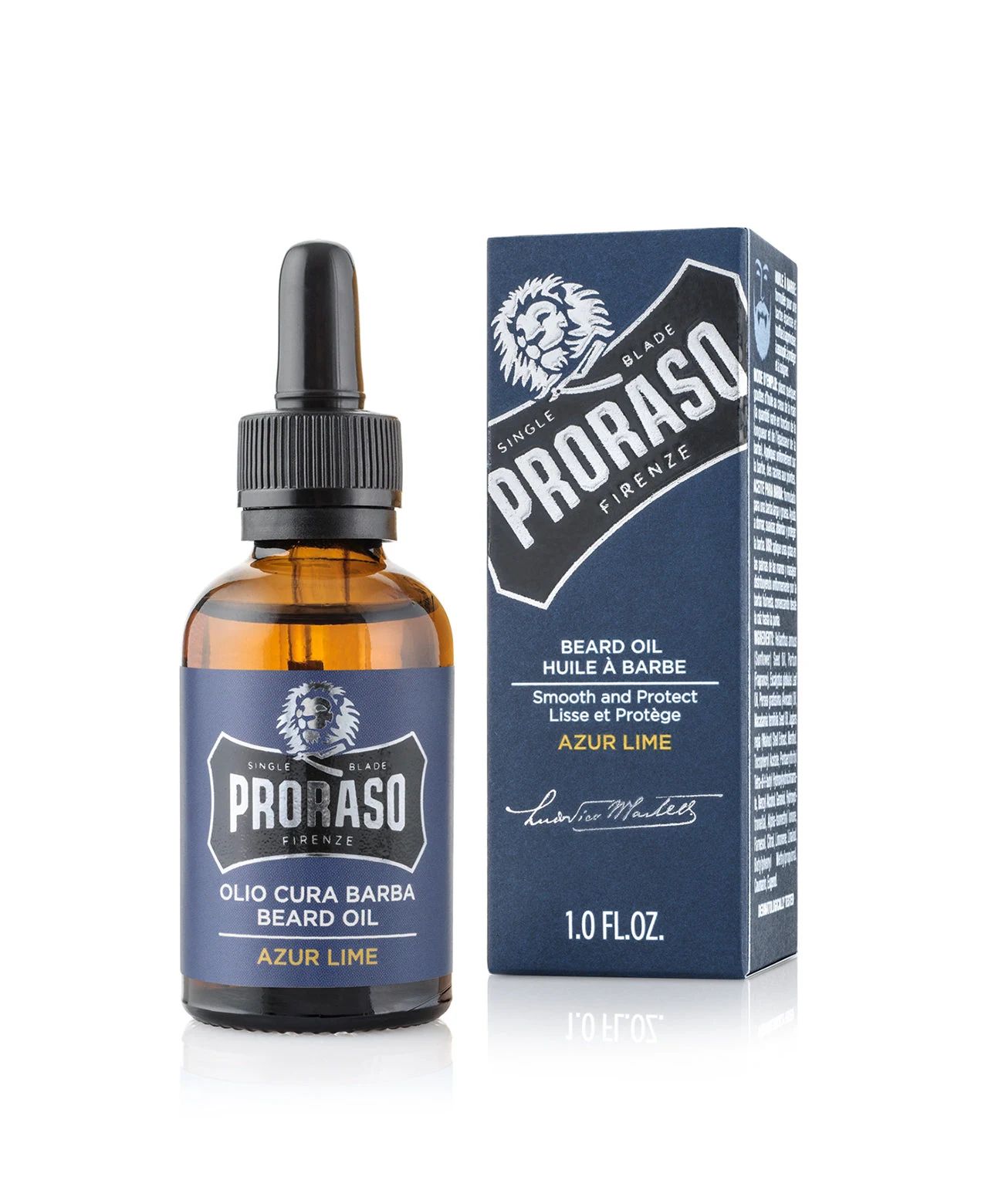 Proraso - Beard Oil - Azur Lime - 30ML: Proraso - Beard Oil - Azur Lime - 30ML packaging detail
