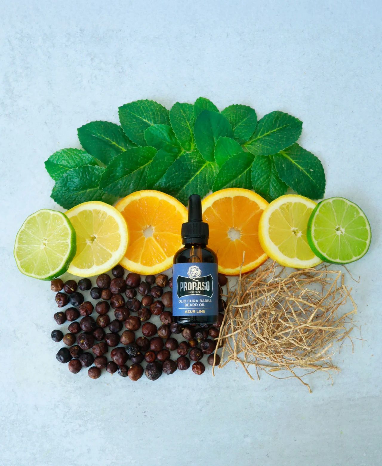 Proraso - Beard Oil - Azur Lime - 30ML: Proraso - Beard Oil - Azur Lime - 30ML packaging detail, view 2