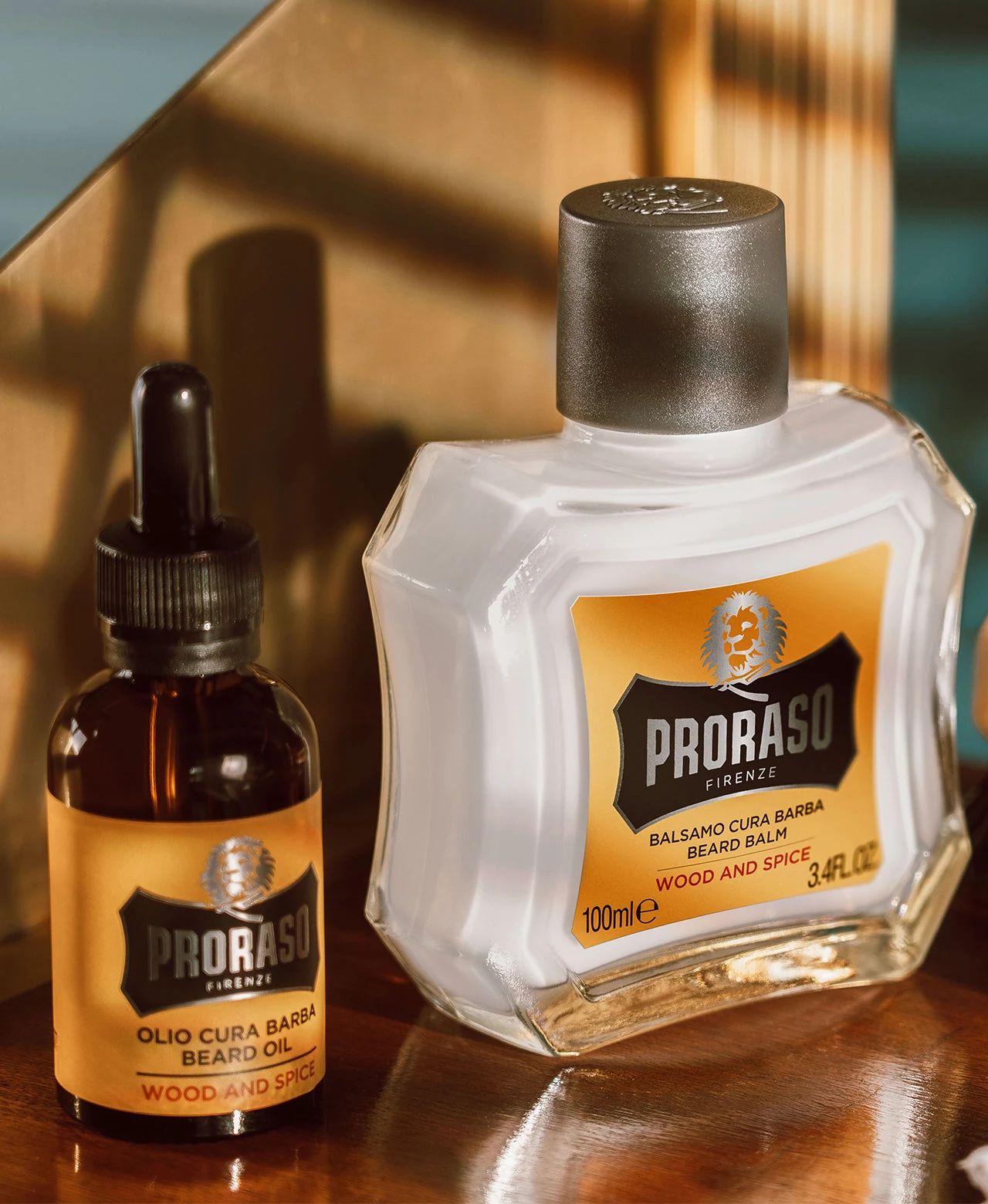 Proraso - Beard Oil - Wood & Spice - 30ML: Proraso - Beard Oil - Wood & Spice - 30ML packaging detail, view 3