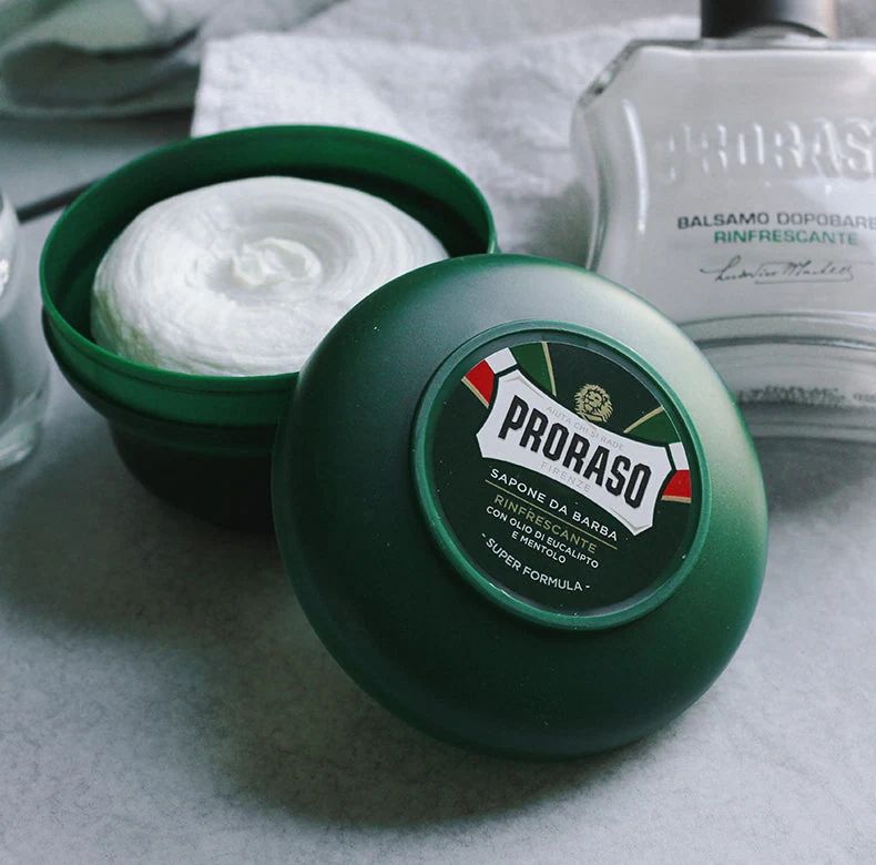 Proraso - Shave Soap - Green refresh - 150ml: Proraso - Shave Soap - Green refresh - 150ml product texture and consistency, view 5