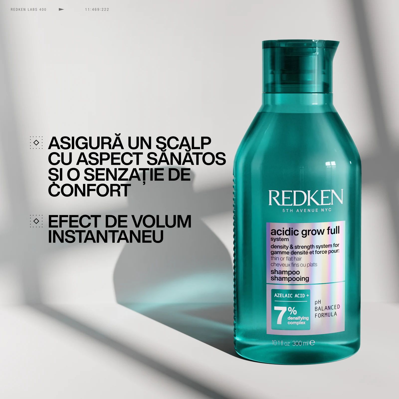 Redken - Acidic Grow Full System Shampoo - 300ml: Redken - Acidic Grow Full System Shampoo - 300ml packaging detail