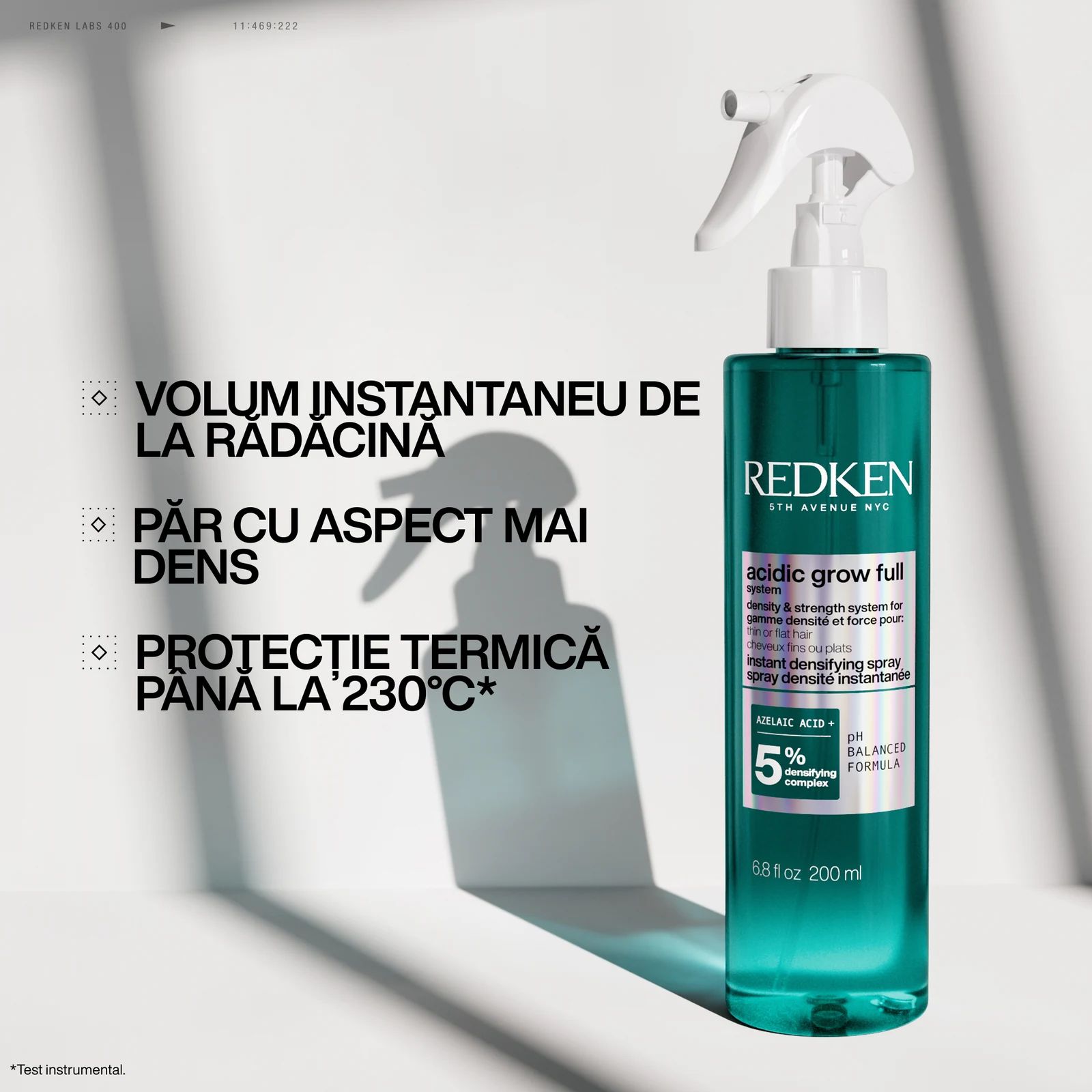 Redken - Acidic Grow Full System Spray - 190ml: Redken - Acidic Grow Full System Spray - 190ml packaging detail