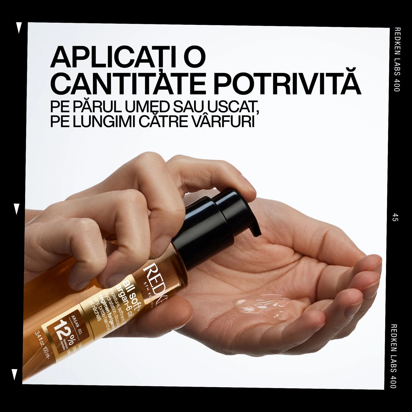 Redken - All Soft - Argan Oil: Redken - All Soft - Argan Oil packaging detail, view 4