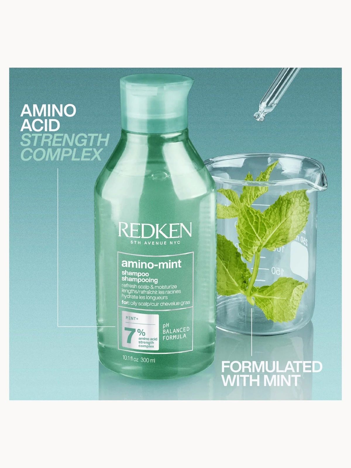 Redken - Amino Mint Shampoo - 300ml verified product benefit and detail image 2