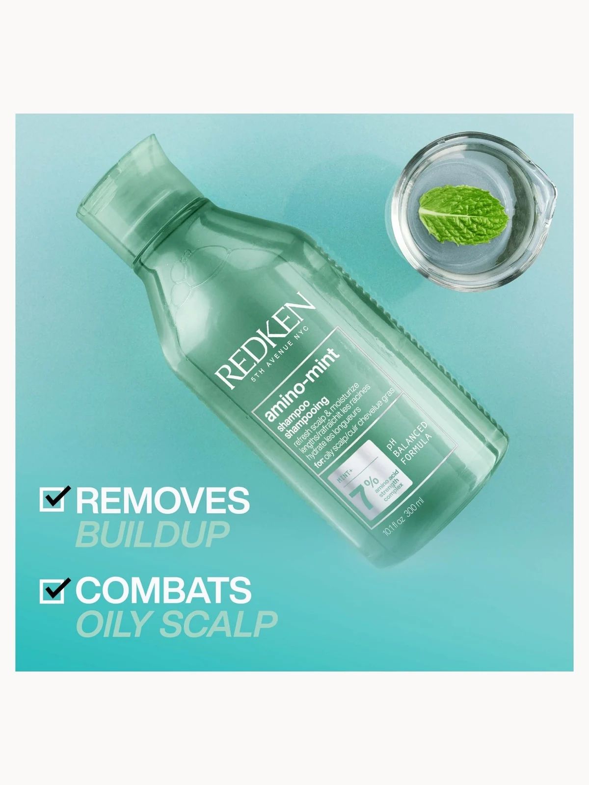 Redken - Amino Mint Shampoo - 300ml verified product benefit and detail image 3