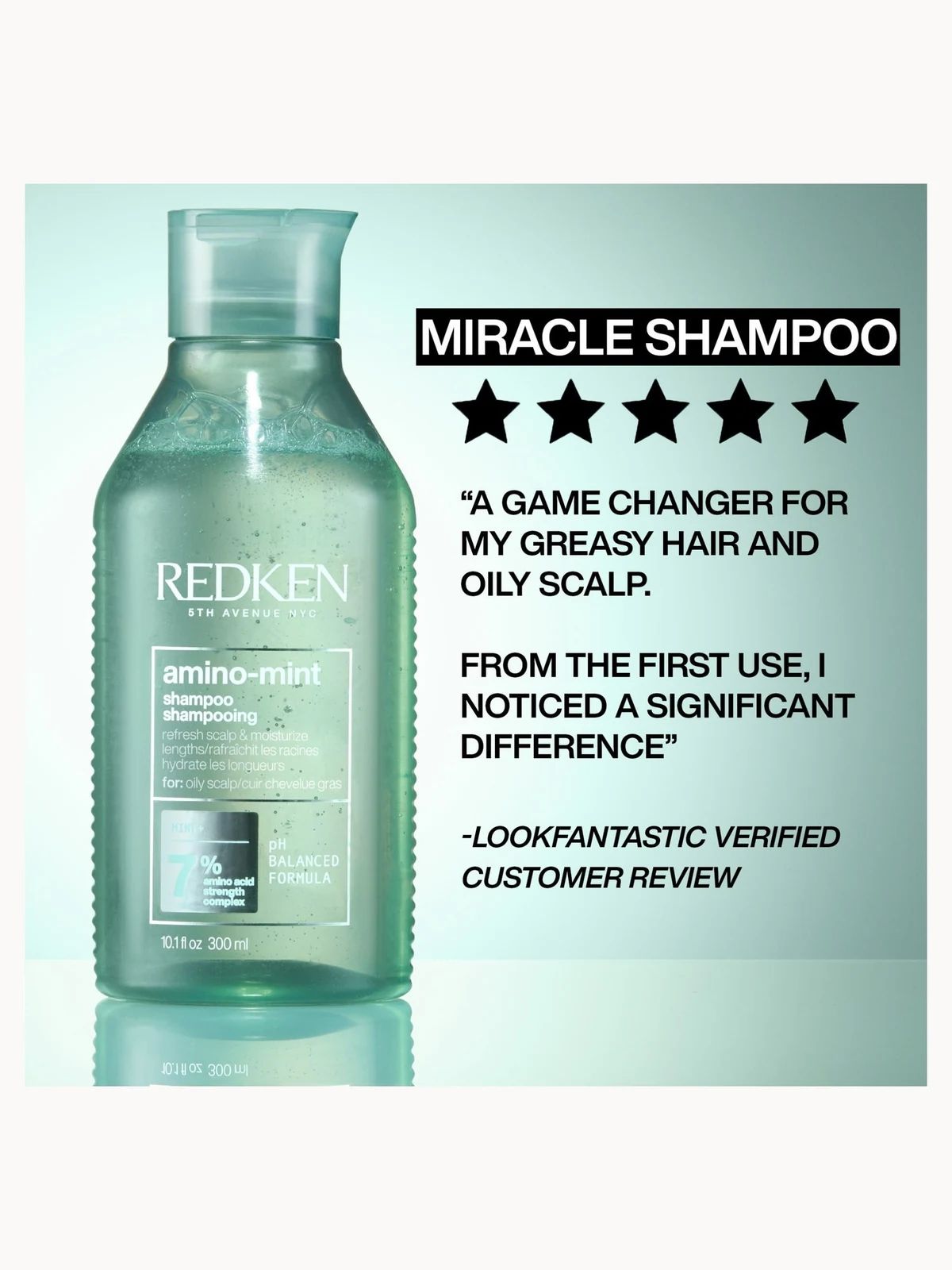 Redken - Amino Mint Shampoo - 300ml verified product benefit and detail image 5