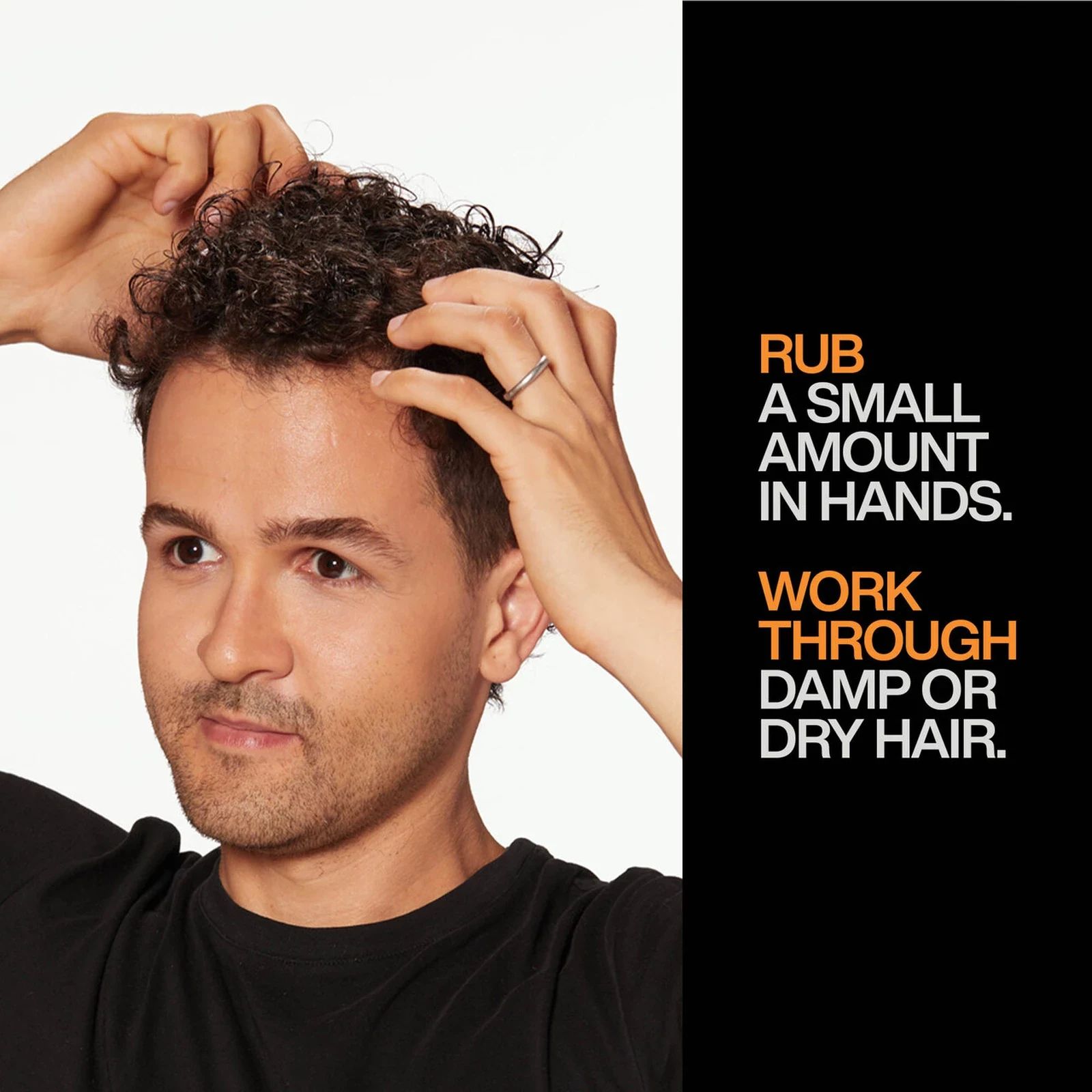 How to apply Redken Brews Molding Paste