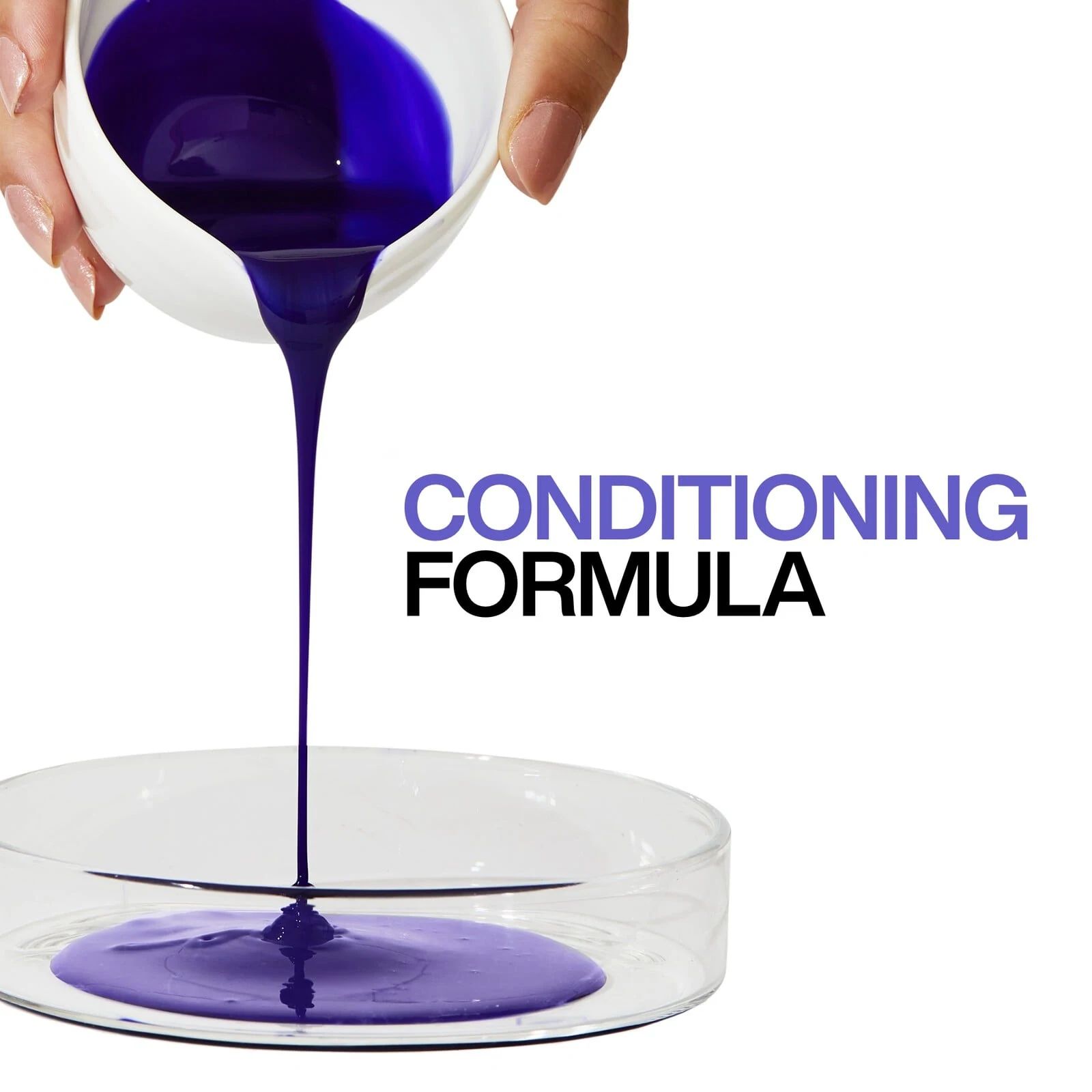 Purple pigment texture of Redken Blondage Shampoo