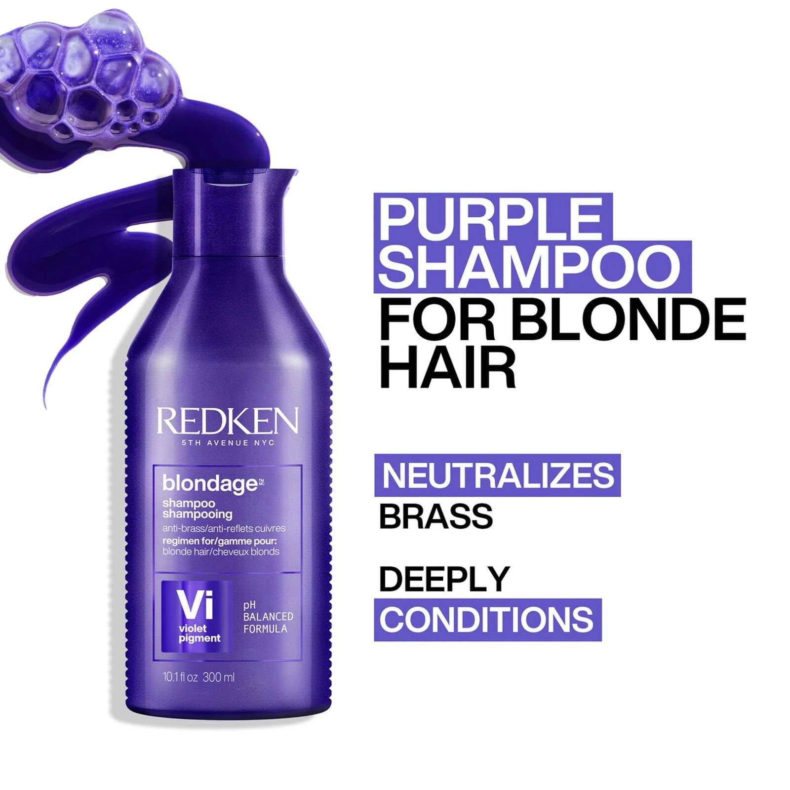 Redken Blondage Shampoo toning and conditioning benefits