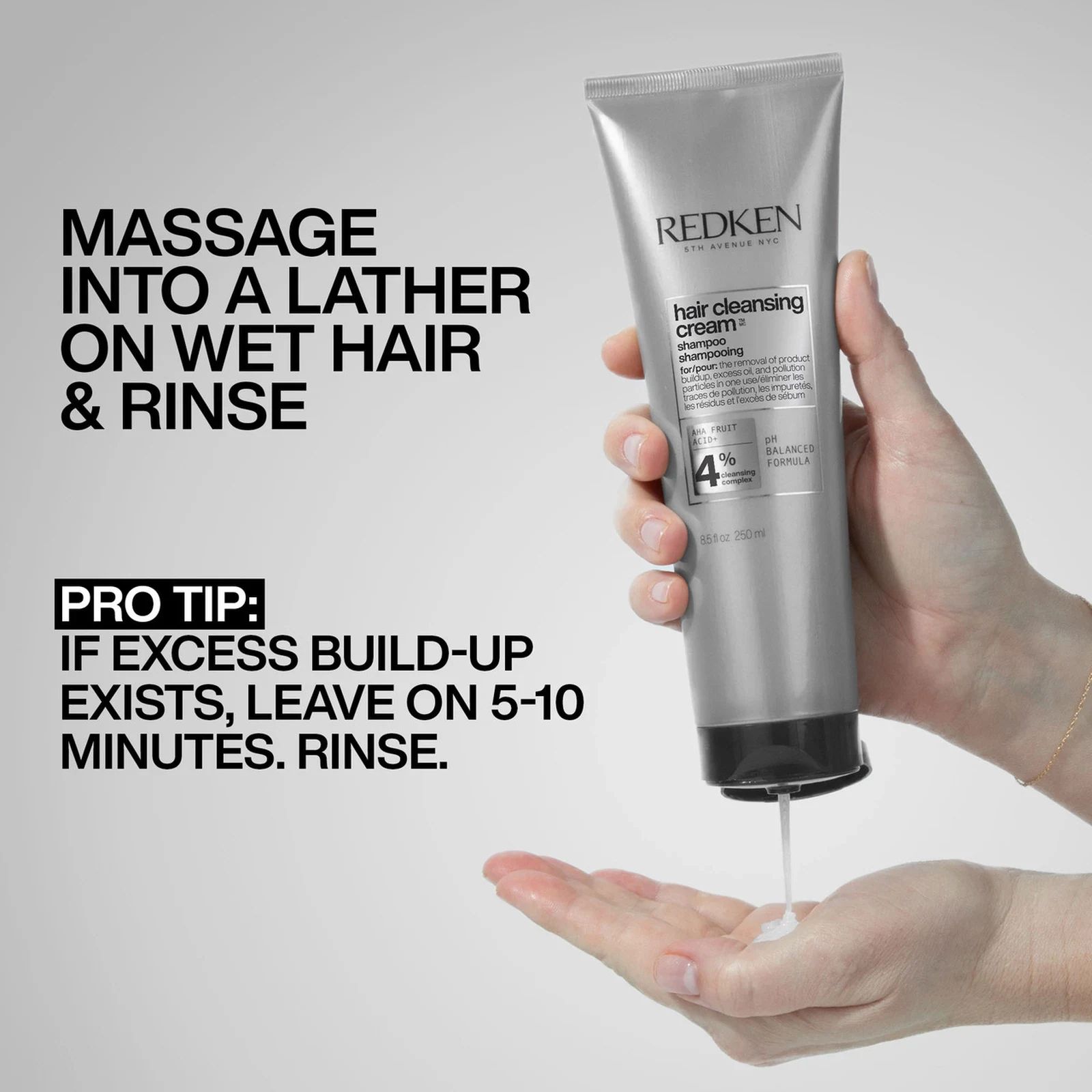 Professional usage tip for Redken Hair Cleansing Cream