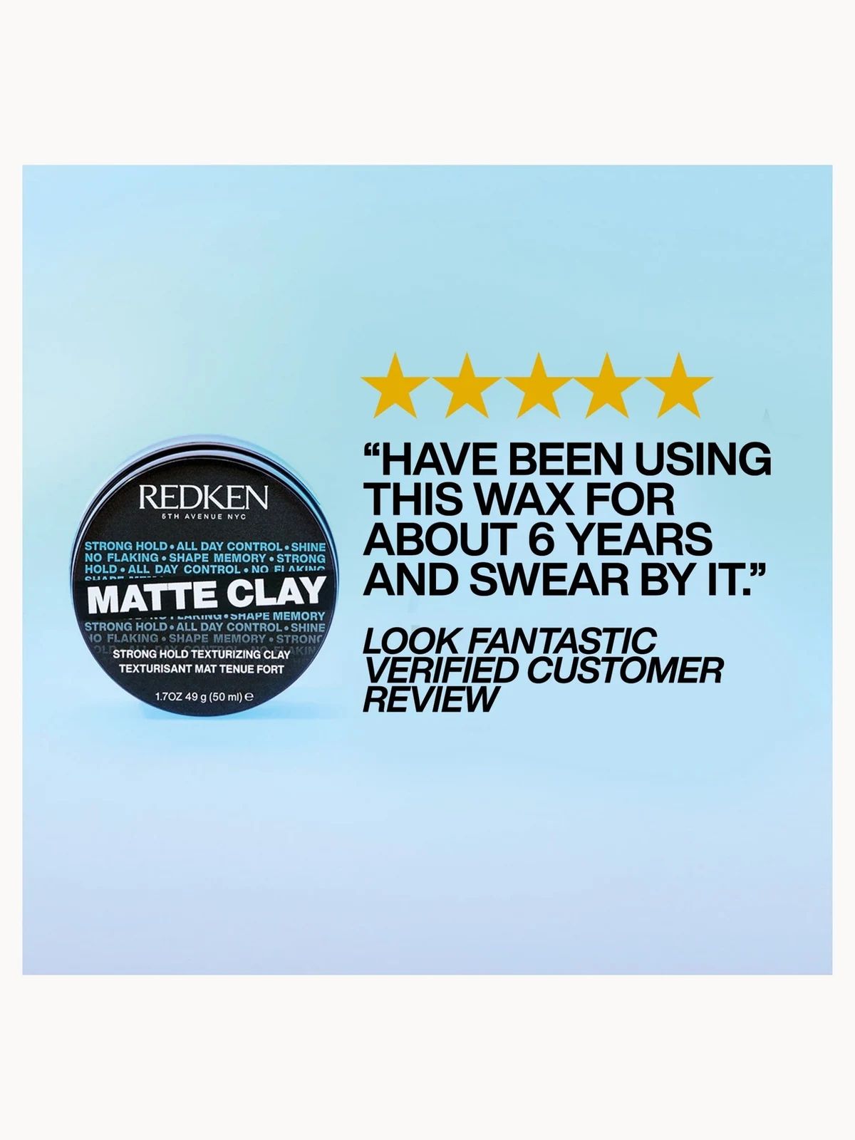 Redken Matte Clay verified product benefit and detail image 4