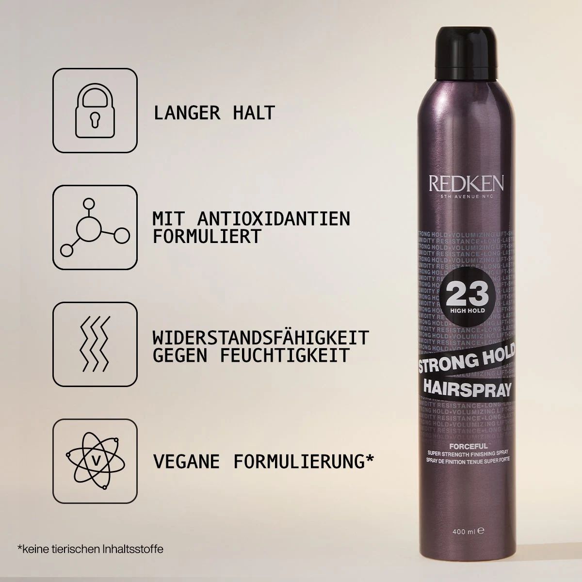 Redken - Strong Hold - Hairspray official product detail and benefit view 1