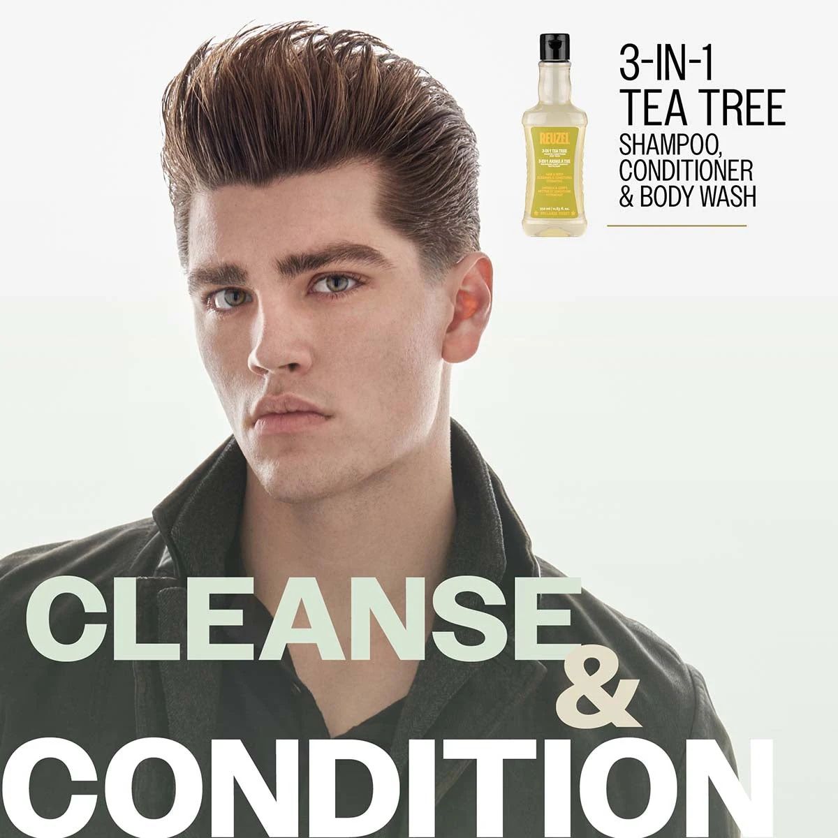 Reuzel 3-in-1 Tea Tree Shampoo, Conditioner & Body Wash Cleanse and Condition, view 2