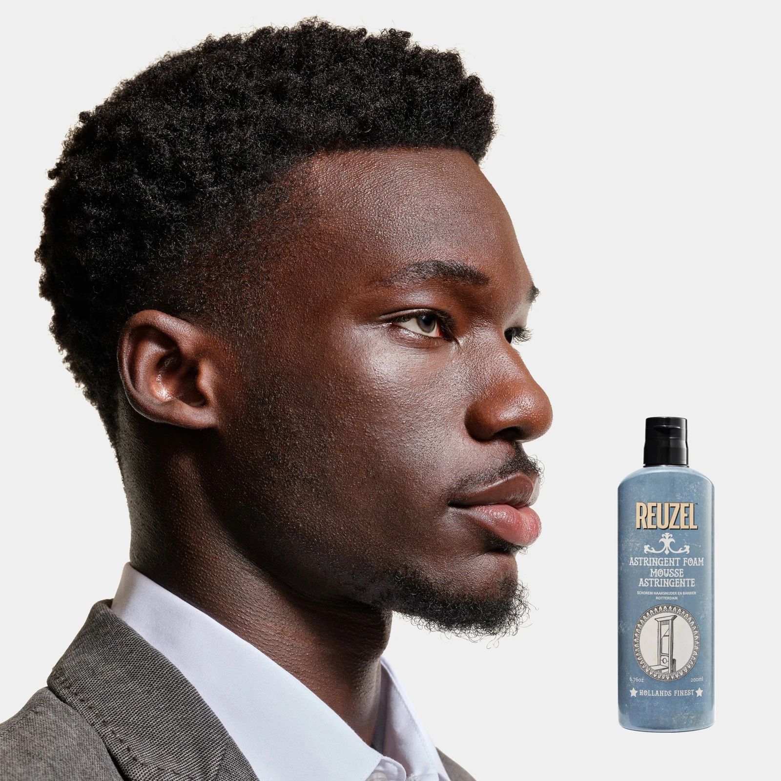 Reuzel Reuzel Astringent Foam USED ON MODEL WITH A CLEANY SHAVED FACE, view 9