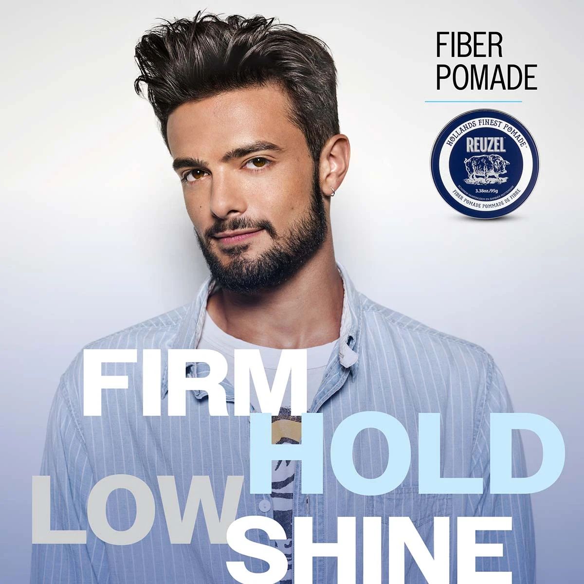Fiber pomade firm hold low shine, view 2