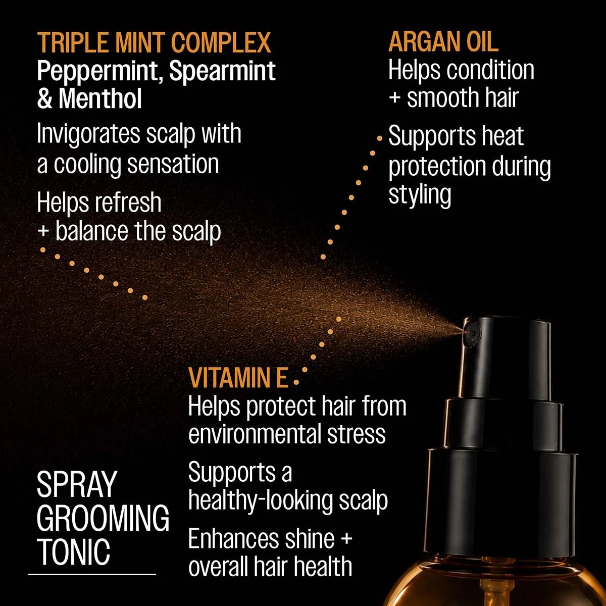 Reuzel Spray Grooming Tonic - 355ml professional styling result and application, view 3