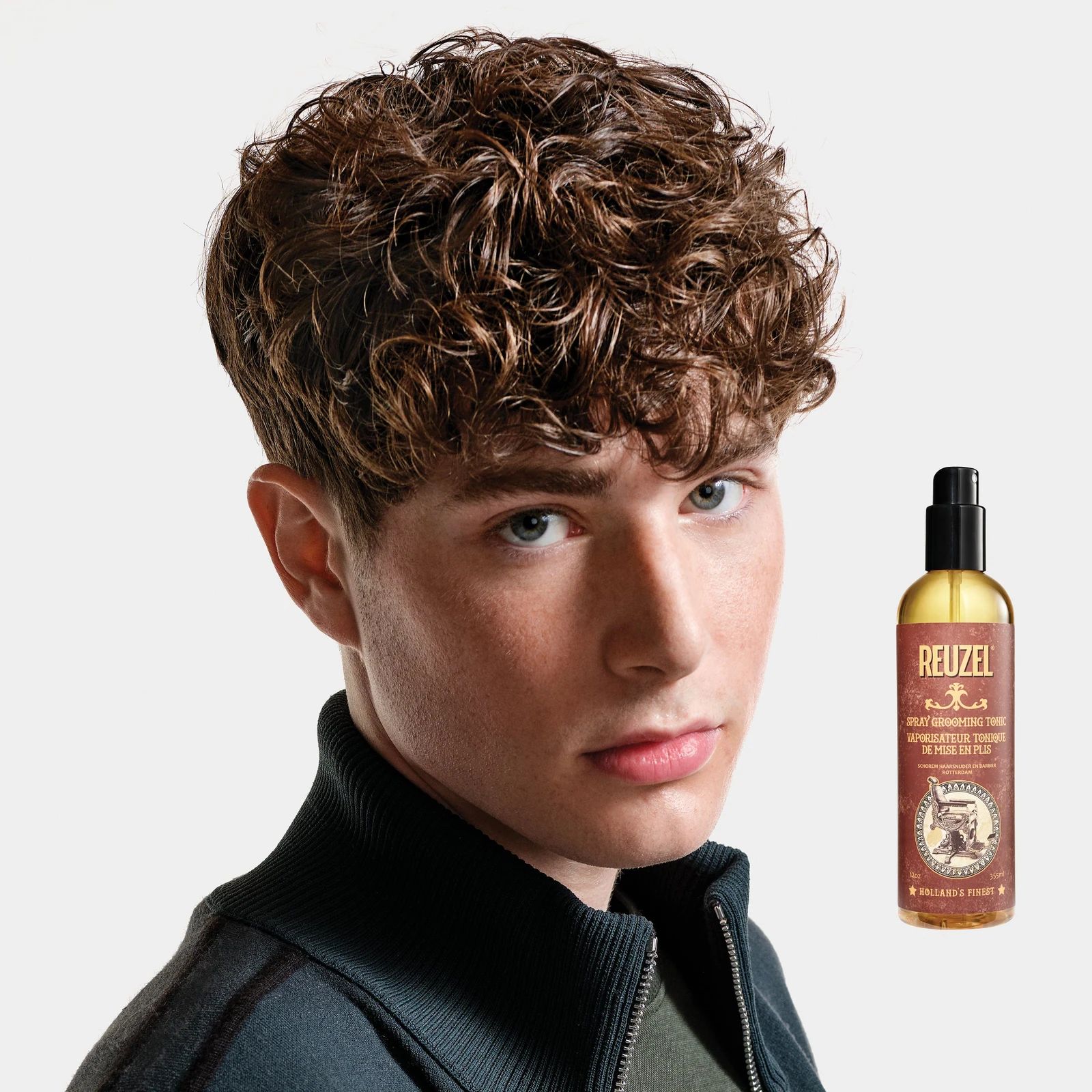 Reuzel Spray Grooming Tonic hair tonic bottle with spray nozzle, designed for styling and nourishing hair., view 6