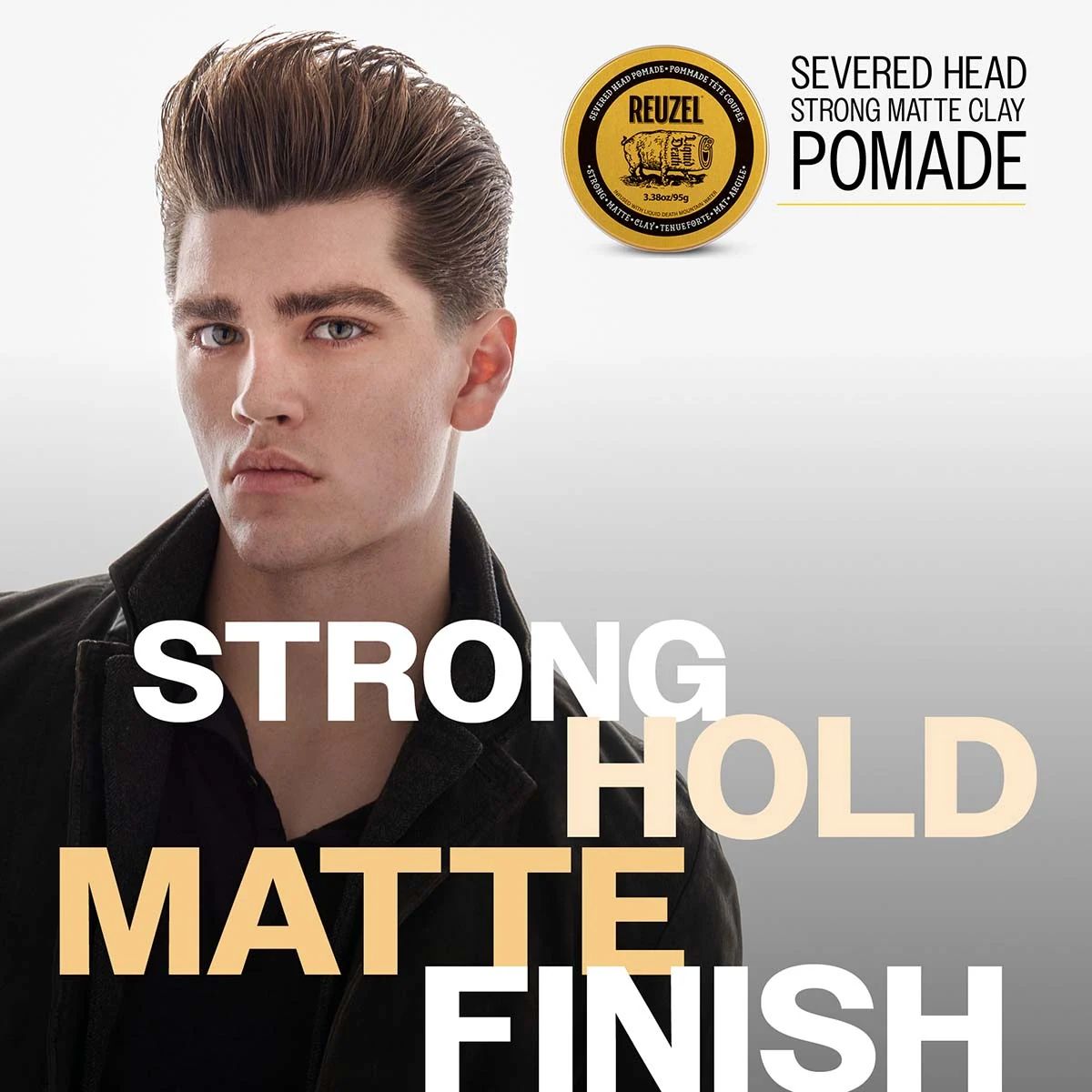 Reuzel - Strong Matte Clay - Liquid Death: Severed head strong matte clay pomade strong hold matte finish, view 2