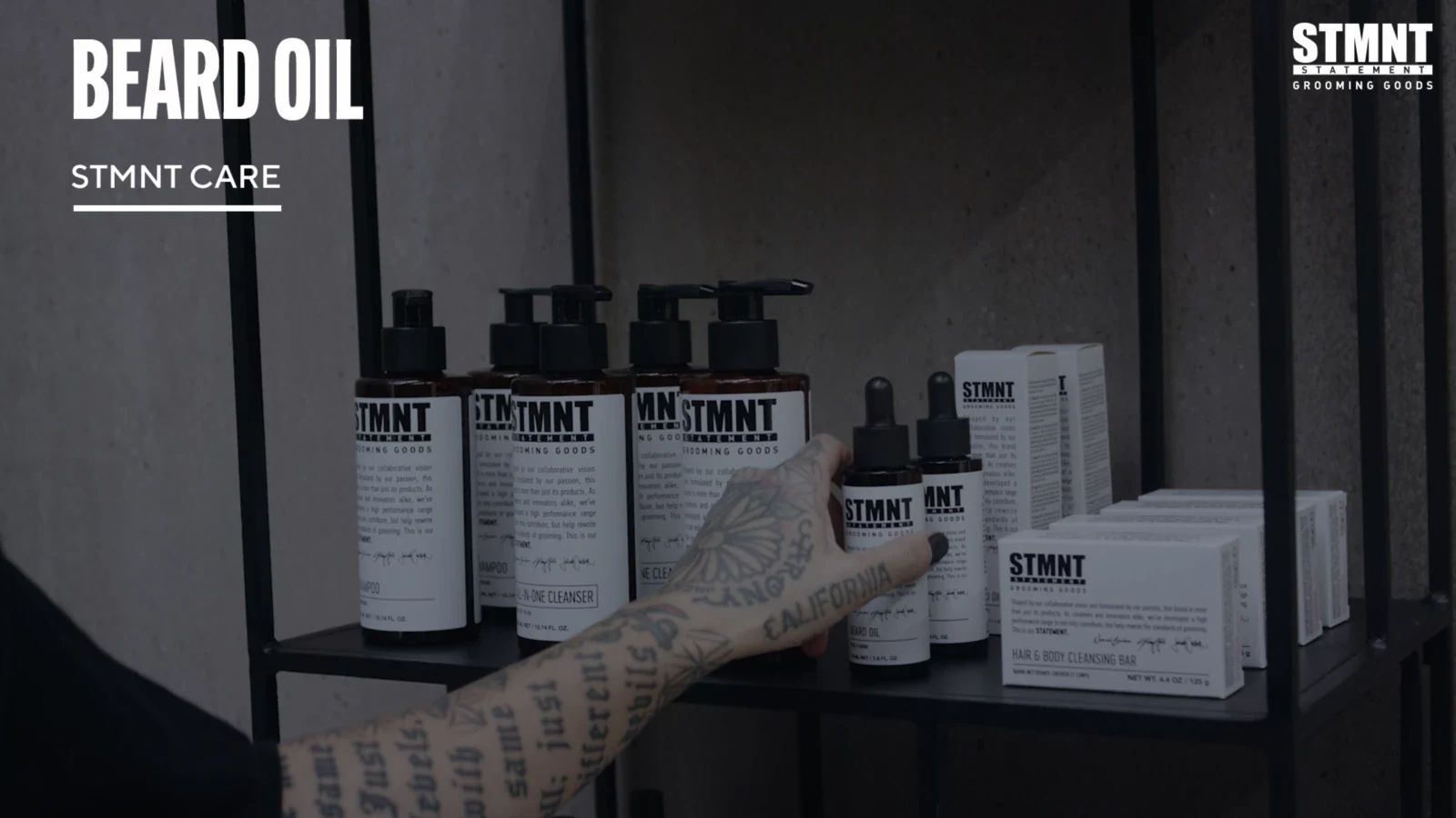 STMNT - Beard Oil - 50ml professional how to and styling result